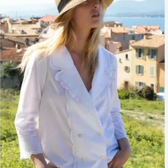 Martha Ward x Bamford Tuxedo blouse XS - Picture 2 of 4